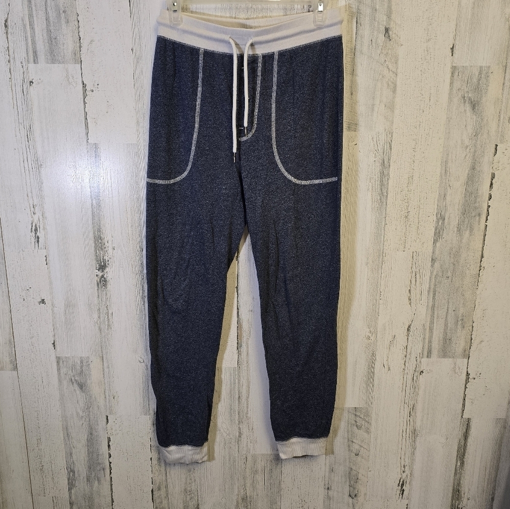 mossimo Blue and white Jogger pajama Pants women's size small